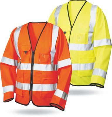 China Wholesale Safety Safety Reflective Vest Hi Force Safety Vest Class 3 Reflective Long Sleeves for sale