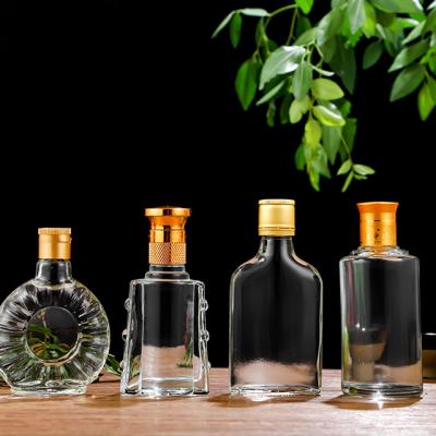 China Liquor Wine Storage China Supply Small Glass Wine Bottles, Transparent Empty Wine Bottles, Underbottling and Sealing for sale