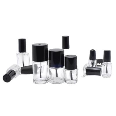 China Low Price Cosmetic Hot Sale Classic Design Glass Empty Nail Polish Bottle With Brush Nail Polish Glass Bottle for sale