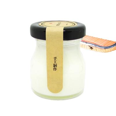 China Shop food factory supply hot sale glass jam jar with lid and metal lid jar jam for sale