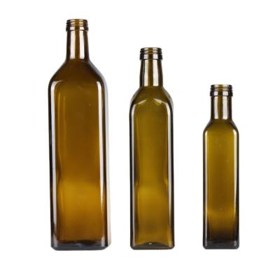 China Frying Oil Olive Oil Bottle Glass Bottle Soy Sauce Camellia Amber Oil Bottle for sale