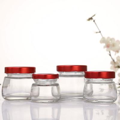 China Factory direct sale 100ml concise bird's nest bottle glass sealed jar honey bottle for sale