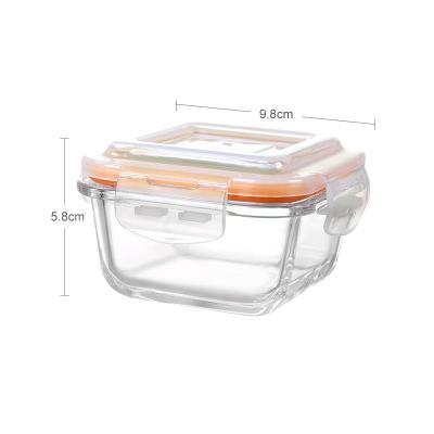 China New Design Modern Diner And Eco Friendly Glass Food Container Lunch Box for sale