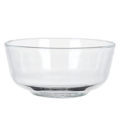 China Tableware Manufacturer Supplies Modern Minimalist Glass Bowl Mixed Salad Recipe Shaped Bowl for sale