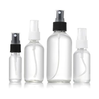 China Glass Products Household Glass Bottle Portable Transparent Airless Essential Oil Bottle for sale