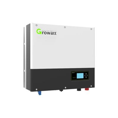 China in running growatt on grid inverter 10kw three phase pure sine wave hybrid inverter solar system 505/453/198 for sale