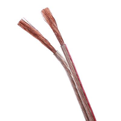 China China high fidelity supplier # wire 14 16 18 20 22 with PVC transparent flexible audio SPEAKER CABLE for sale