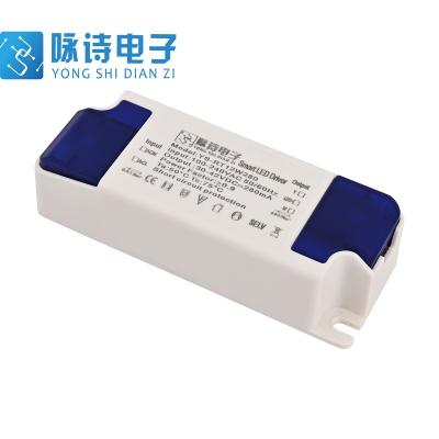 China Economical Power Solution 24W 30-42v Dali Switch Power Supplie Smart Led Driver PC Plastic Dimmable for sale