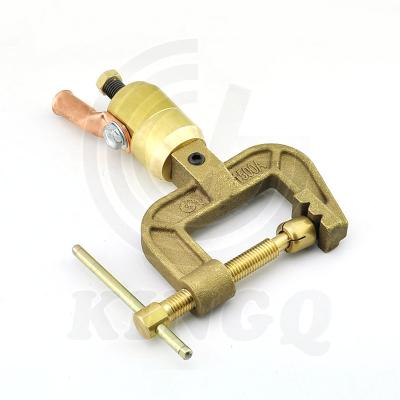 China KINGQ1500A Brass Rotary Type Grounding Clamp For Household Tools Welding Chain Store for sale