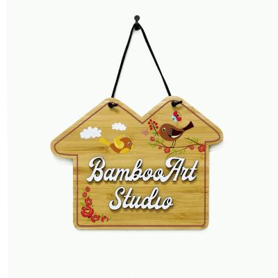 China Europe Customized Wall Wood Sign Door Hanging Plaque for sale