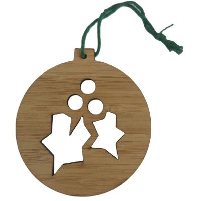 China Christamas Decoration Wooden Tag For Christmas Tree Hanging Ornaments for sale