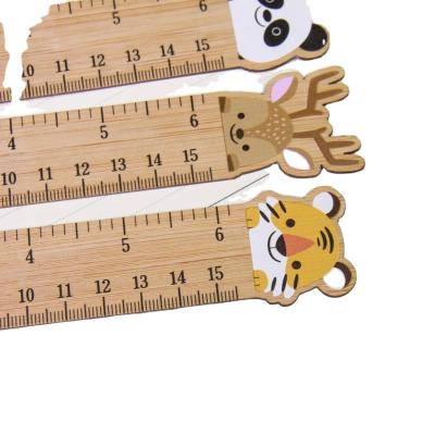 China Eco - Friendly Custom Bamboo Ruler Back To School Gift for sale