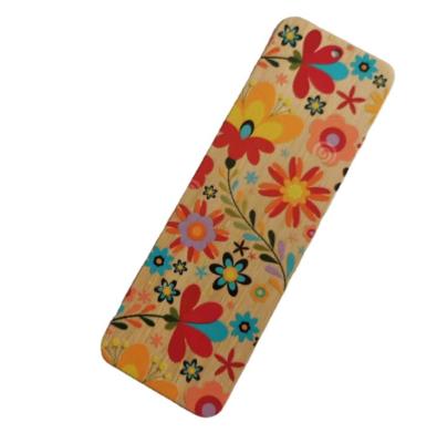 China China Wooden Fancy Floral Custom Made Bamboo Bookmark for sale