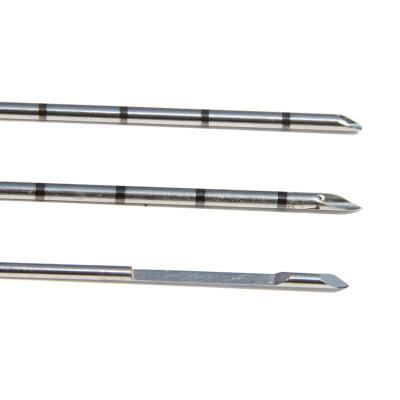 China Sampling Needle Stainless Steel Bevel Cut Tru Cut Biopsy Needle and Stylet for sale