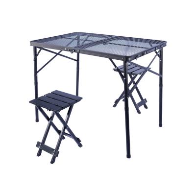 China Farmhouse Factory sale outdoor aluminum table portable lightweight camping folding table and chair for sale