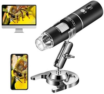 China Education Beauty Repair Digital Microscope 50X-1000X 1080P Mini WiFi USB Wireless Microscope Camera Handheld Portable Microscopes for sale