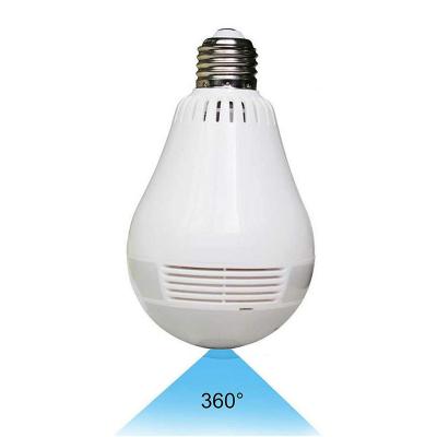 China 1080P 360 Degree Night Vision 1.3mp Fisheye CCTV Security Wifi P2P Bulb Light IP Camera Spy Bulb Two Way Audio Panoramic Camera for sale