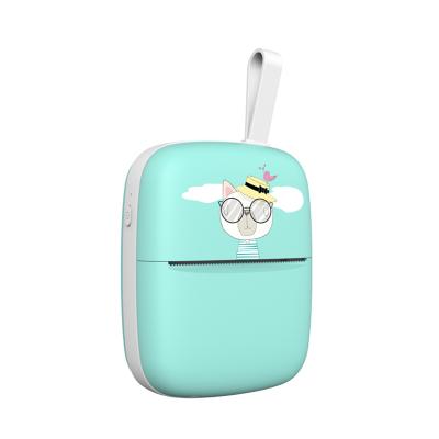 China Smartphone IOS Android Digital Photo Printer Cute Portable Mini BT Instant Wireless Thermal Printer Black And White for sale