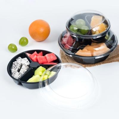 China Disposable Wholesale Cheap Plastic Salad Food Container Box for sale