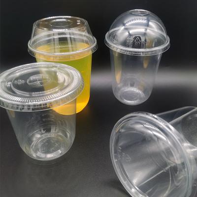 China Biodegradable Custom Eco Friendly Disposable Stocked Plastic Cups With Lids for sale