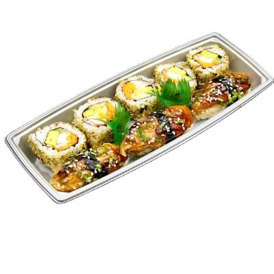 China Cheap New Custom Customized Disposable Plastic Sushi Clamshell And Tray for sale