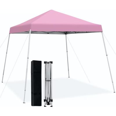 China Waterproof Hot Sale Outdoor  Events Exhibition 10 ft x 10 ft Pop Up Pink Great For Picnic Beach Park Camping Custom Canopy Tent for sale