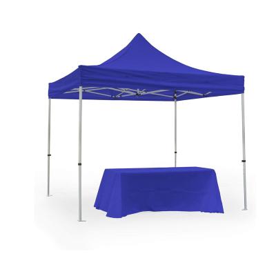 China Waterproof Custom Design Trade Showing Cheap Promotional Event Tent with Rectangle Table Cloth Gazebo Canopy Tent for sale