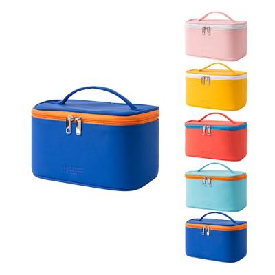 China Fashion Waterproof Portable Travel Bag Cosmetic Makeup Case PU Leather Luxury Toiletry Bags for sale