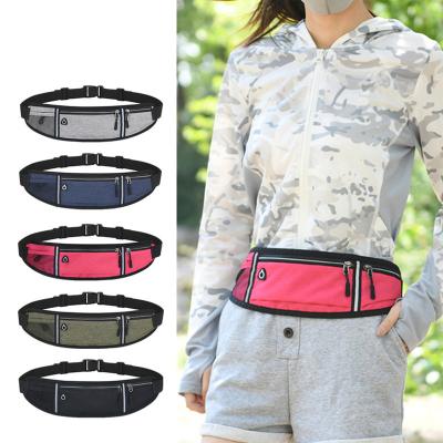 China Outdoor Water Proof Nylon Sports Pocket Hiking Cycling Sport Waterproof Fanny Pack Waist Running Bag Belt for sale