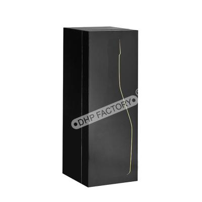 China Matte Black Single Champagne Packaging Boxes Red Wine Gift Boxes Customizable for sale