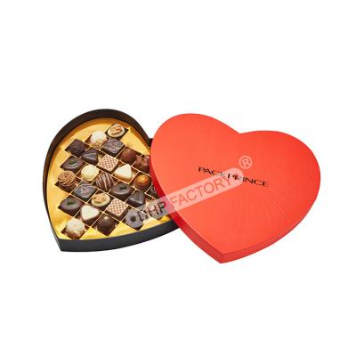 China Lightweight Heart Chocolate Box With Inner Compartments For Organized Display for sale