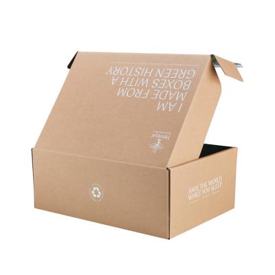 China Kraft Flat Corrugated Boxes Lightweight Corrugated Boxes With Tear Strip for sale