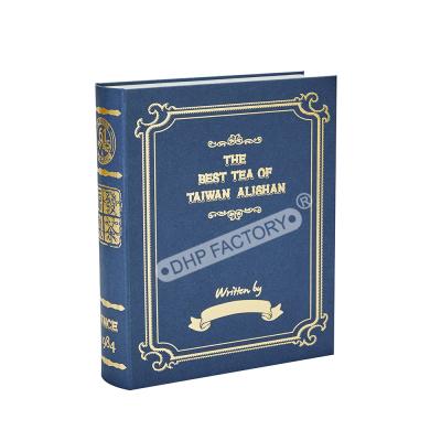 Cina Libri ecologici come scatola decorativa con elegante finitura in foglio d'oro in vendita