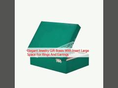 Elegant Jewelry Gift Boxes With Insert Large Space For Rings And Earrings