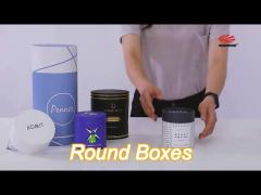 oem odm large round flower paper boxes custom round candle boxes