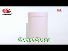 round cardboard boxes  circle gift box with pvc window for underwear socks