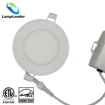 China ETL Energy Star Available Round or Glass Square Round 7W Glass Frame Led Recessed Panel Light LEC031007W A101T for sale