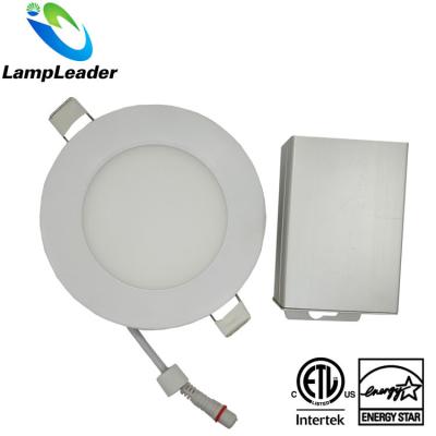 China Recessed aluminum cETL Energy Star flat dimmable high power rgbw led panel light ETL es 9w CE RoHS 4