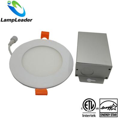 China Aluminum LEADER cETL LAMP Energy Star high luminance and long lifespan recessed led slim down light 12w round led panel lights with che for sale