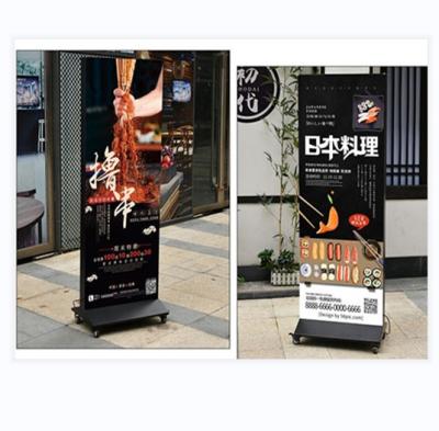 China Contemporary Stand 80x180cm , Double Side LED Display Advertising LED Poster Stand for sale