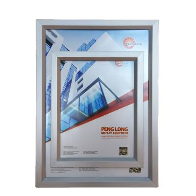 China Slide in Poster Easy Quick Change Slide-in Frame A1 Aluminum Top Style Open Poster Frame for sale