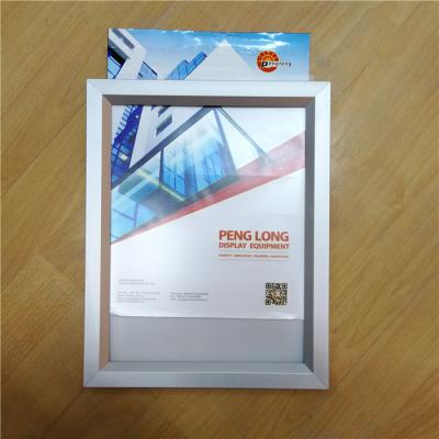 China Slide in Poster Easy Quick Change Slide-In Aluminum Frame Style Top Open Poster Frame for sale