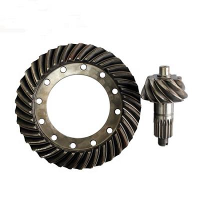 China Customized Machining CNC Machining Brass Bronze Steel Worm Gear Transmission Crown Pinion Gearbox for sale