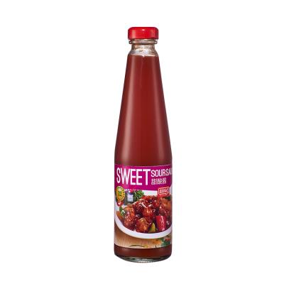 China Kitchen Fresh Taste Sauce 500g Glass Bottle Dipped Sweet and Sour Sauce Wholesale 500g-P2 for sale