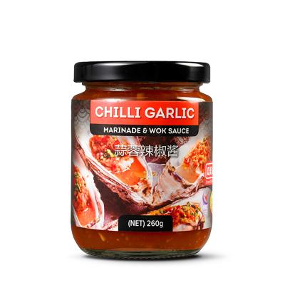 China Kitchen Seasoning 260g Salted Chili Noodles Red Chilli Garlic Cooking Sauce Chilli Garlic Sauce On Sale for sale