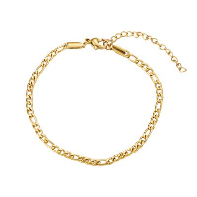 China 2022 New Fashion Geometry/Sport Chain Bracelet Bangle Casual Simple Gold Plated Stainless Steel Adjustable Bracelets Wholesale Price for sale