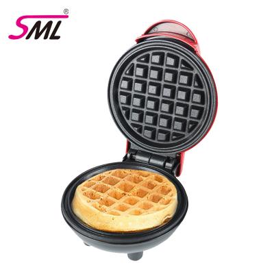 China Fresh Outdoor Red Hot Waffle Makers Mini Replaceable Hot Selling Red Touch Tray Breakfast Machine Waffle Maker Baking Waffle Maker for sale