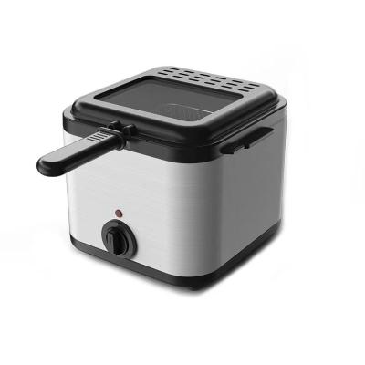 China New Arrival 1000w Mini Electric Fryers Overheating Protection Household Electric Single Deep Fryer Deep for sale