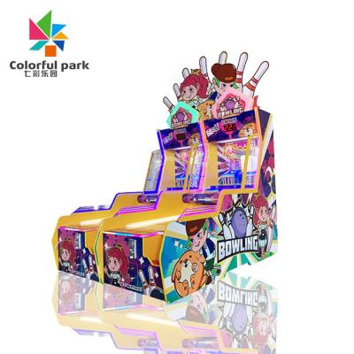 China Arcade plastic colorful coin operated bowling park ticket redemption game machine adult video game for game room for sale