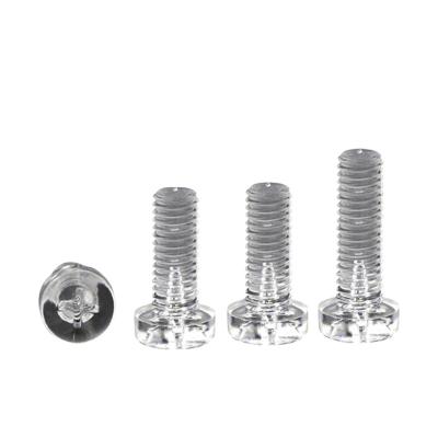 China Factory Supply Price M3 M4 M5 M6 Door Screws And Bolts Cost-Effective Plastic Clear Screw for sale